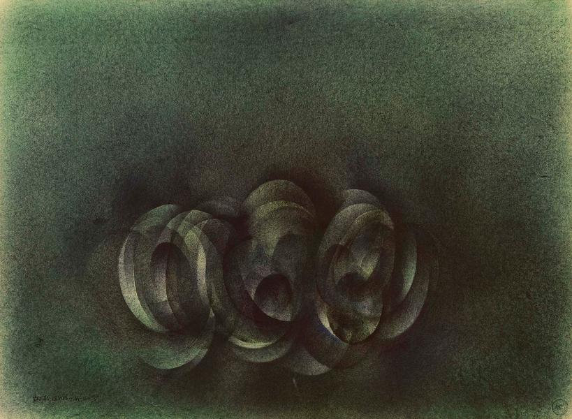Untitled, 1975 oil on paper 22" x 30" si...