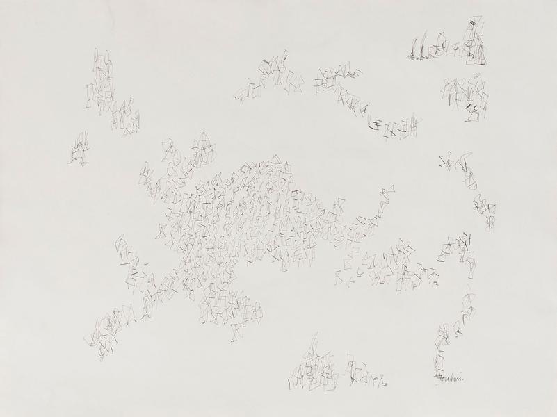 Untitled, c.1970 ink on paper 18" x 24"...