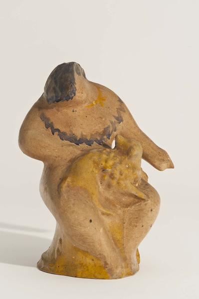 Untitled (Seated Circus Figure with a Dog in Her L...