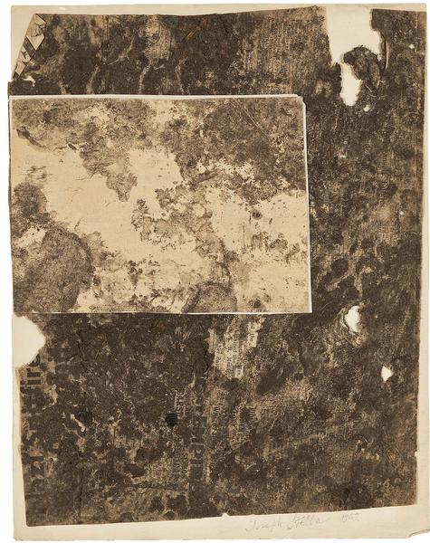 Macchina Naturale #11, 1942 collage of soiled news...