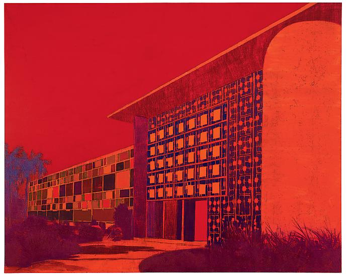 "Biblioteca Jose M. Lazaro, UPR, PR," 2010
Oil on canvas, 80 x 100 inches