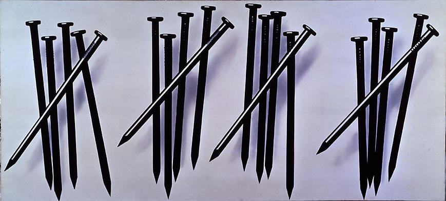 James Rosenquist, "Snow Fence I," 1973
Oil on canvas, 54 x 120 1/8 inches
Private Collection