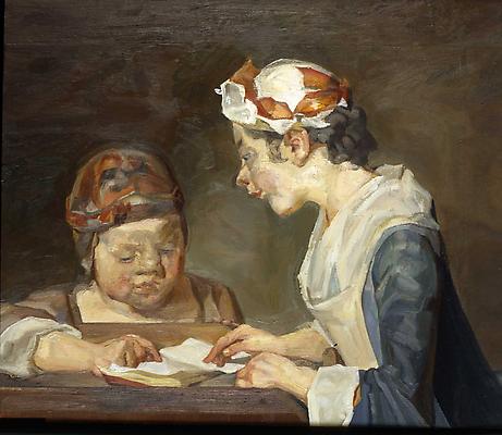 Lucian Freud, "After Chardin," 1999
Oil on canvas, 20 3/4 x 24 inches Image
