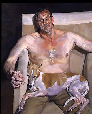 Lucian Freud, "Eli and David," 2005-6
Oil on canvas, 56 x 46 inches Image