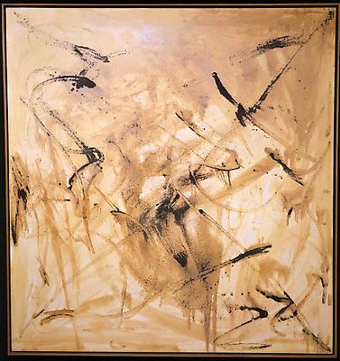 Sigmar Polke, "Untitled (cycle 1990)"
1990
Silver nitrate on linen
74 3/4 x 78 3/4 inches Image