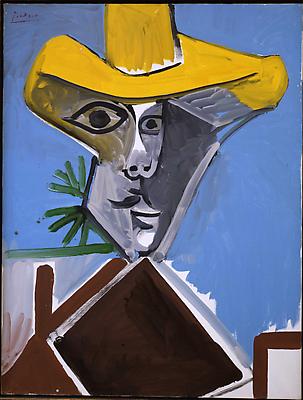Pablo Picasso, "Buste d'Homme"
1969
Oil on canvas
45 5/8 x 35 inches Image
