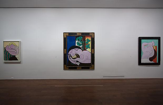 From left to right: "Woman with Yellow Hair," Solomon R. Guggenheim Museum, New York, Thannhauser Collection, Gift, Justin K. Thannhauser, 1978; "Nude on a Black Armchair," Private Collection, Courtesy of Richard Gray Gallery; "Sleep," Private Collection Image