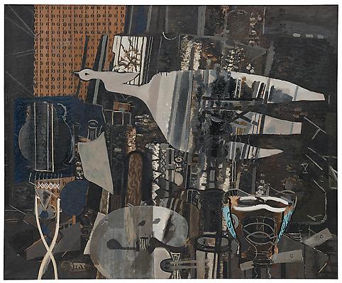 Studio V
1949–50
Oil on canvas
57 ⅞ x 69 ½ inches (147 x 176.5 cm)
The Museum of Modern Art, New York.
Acquired through the Lillie P. Bliss Bequest, 2000
Accession Number: 123.2000
Digital Image © The Museum of Modern Art/Licensed by SCALA / Art Resource, NY
© 2011 Artists Rights Society (ARS), New York / ADAGP, Paris Image