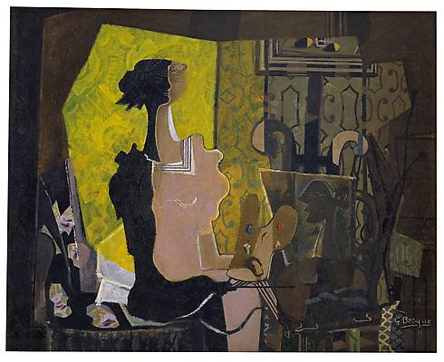 Woman at an Easel (Yellow Screen)
1936
Oil with sand on canvas
51 1/2 x 63 7/8 inches (131 x 162 cm)
The Metropolitan Museum of Art, Bequest of Florene M. Schoenborn, 1995 (1996.403.12)
Image copyright © The Metropolitan Museum of Art / Art Resource, NY
© 2011 Artists Rights Society (ARS), New York / ADAGP, Paris Image