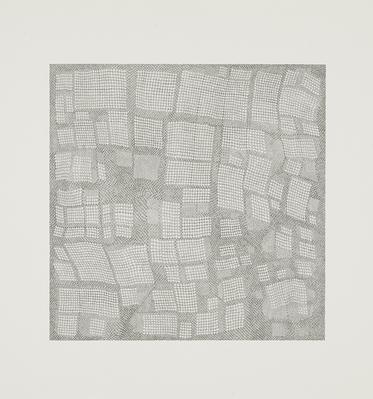 Jacob El Hanani, "Dish Towel Square", 2003
Ink on paper, 18 x 18 inches
Art © Jacob El Hanani Image