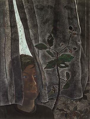 Lucian Freud, "Interior Scene"
1948
Pastel and Conté crayon on paper
22 1/2 x 19 inches (57.1 x 48.2 cm)
Private Collection
© The Lucian Freud Archive
Photo © Lucian Freud Archive Image