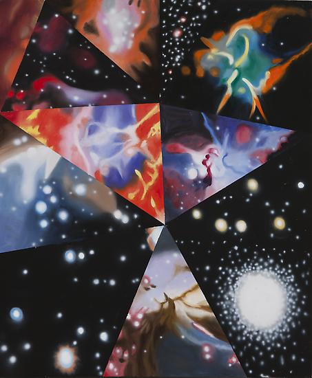 James Rosenquist, "Parallel Worlds"
2012
Oil on canvas
63 1/2 x 52 1/2 inches
Art © James Rosenquist / Licensed by VAGA, New York, NY