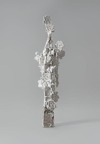 Enoc Perez, "Condado Beach Hotel"
November 2012
Plaster cast for bronze sculpture on stone base
44 x 14 x 9 inches (111.8 x 35.6 x 22.9 cm)