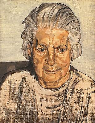 Lucian Freud, "The Painter's Mother"
1972
Oil on canvas, 13 3/4 x 10 3/4 in. (35 x 27.2 cm)
Acquavella Galleries
© The Lucian Freud Archive Image