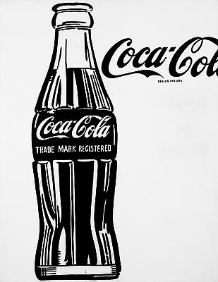 Andy Warhol, "Coca-Cola", 1962. Casein on cotton, 69 3/8 x 54 inches (17 6.2 x 137.2 cm). Private Collection. Art © 2013 The Andy Warhol Foundation for the Visual Arts, Inc. / Artists Rights Society (ARS), New York Image
