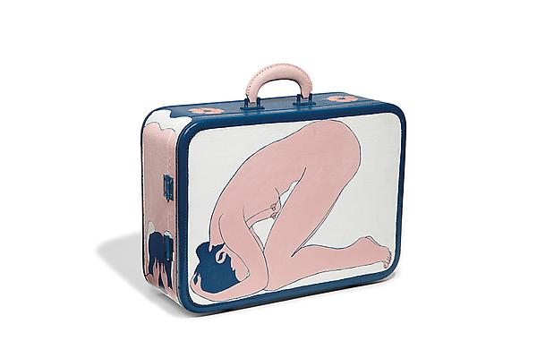 John Wesley, "Suitcase", 1964-65
Oil on canvas and leather suitcase
14 1/2 x 18 1/2 x 6 1/2 inches (36.8 x 47 x 16.5 cm)
Private Collection, New York
Art © John Wesley Image