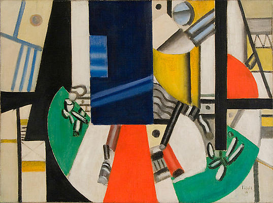 Fernand Leger, "Nature Morte, Etat Definitif," 1920
Oil on canvas, 23 1/2 x 32 inches