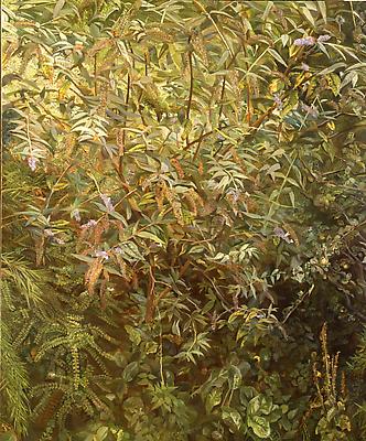 Lucian Freud, "Garden, Notting Hill Gate," 1997
Oil on canvas, 70 5/8 x 59 inches Image