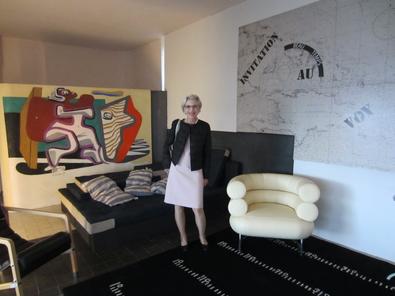 Sandra Gering at Eileen Gray's modernist villa E.1027