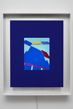 Blue Pendulum, 2008
Custom software, Apple Mini, LCD screen, lacquered wood, paint, formica
36 x 30 x 6 inches
SGI1415