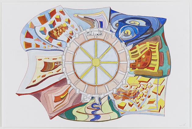 Untitled, 2008
Watercolor, colored pencil & laminate on paper
20 x 30 inches
SGI1539
