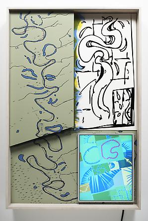 River 1, 2006
Custom software, Apple Mac mini, LCD screen, plastic laminate, plastic
45 x 30 x 6 inches
Unique
SGI604