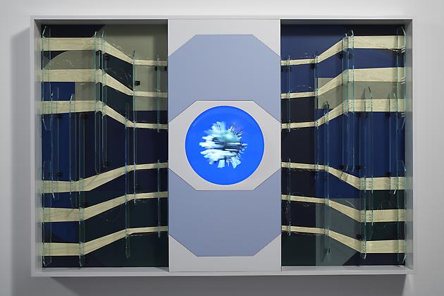 Chip, 2007
Custom software, LCD screen, formica, mirrored acrylic plastic, gold plated wire, lacquered wood, hardware
49 1/2 x 73 1/2 x 6 inches
SGI622