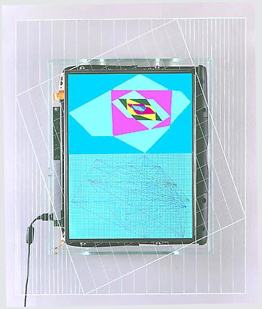 Window, 2001
Custom software, Macintosh G3 PowerBook, acrylic plastic
19 x 16 x 3 inches
Edition of 8
SGI781