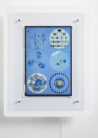 aLife, 2003
Custom software, Macintosh G4 PowerBook, acrylic plastic
23 x 17 ½ x 3 ¼ inches
Edition of 8
SGI2703