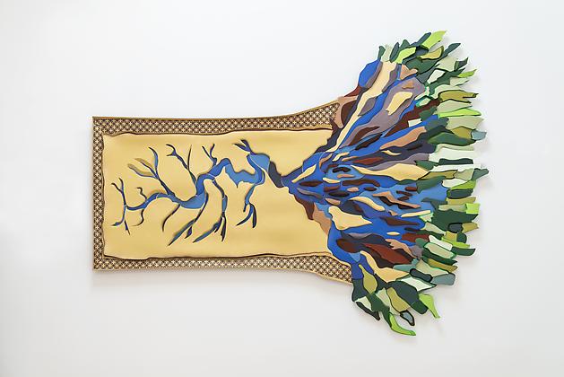 Moment of Release, 2013
HDU, Trupan, acrylic paint & plastic laminate
71 x 91 x 2 3/4 inches
SGI2603
