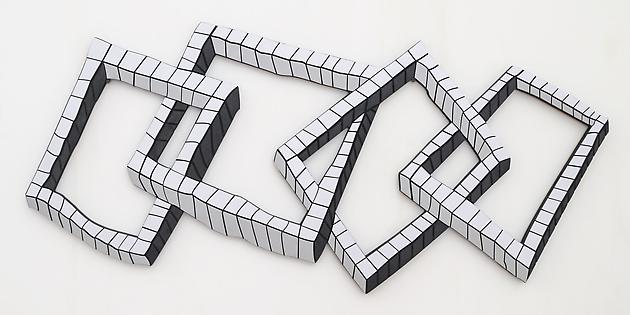 Interlocked Squares, 2009
Formica, acrylic paint, wood
21 x 46 x 3/4 inches
SGI2742