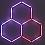 Trihex, 2010
15 2’ LED bulbs, custom software, electrical hardware
88 x 88 x 4 inches
Series of 3