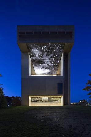 Cosmos, 2012
Site specific installation: Johnson Museum of Art, Cornell University, Ithaca, NY
White LEDs, custom software, electrical hardware