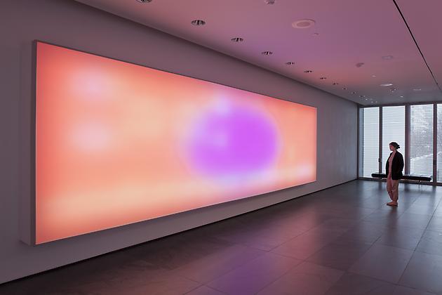Field, 2007
LEDs, custom software, diffusion material, electrical hardware
7 x 24 x 1 feet
Collection, The Museum of Modern Art, NY
Image courtesy The Museum of Modern Art, NY