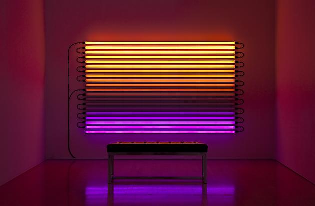 Chasing Rainbow, 2004
LEDs, custom software, electrical hardware
60 x 96 x 4 inches