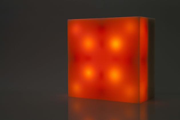 Bulbox 1.0, 2000
Plexiglass, wood, incandescent light bulbs, custom software, electrical hardware
12 x 12 x 6 inches
Edition of 25