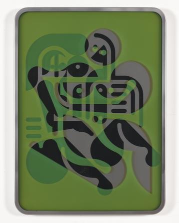 Women (Forms + Surfaces 8), 2012
Etched mirror polished stainless steel & colored glass
30 1/4 x 22 inches
SGI3330