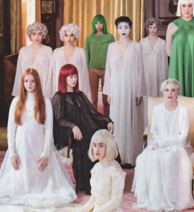 Sandra sits for Vanessa Beecroft