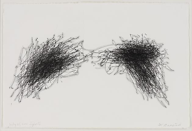 Untitled (July 25, 2010 Laporte), 2010
Ink & graphite on paper
7 1/2 x 11 1/4 inches
GLG1568
