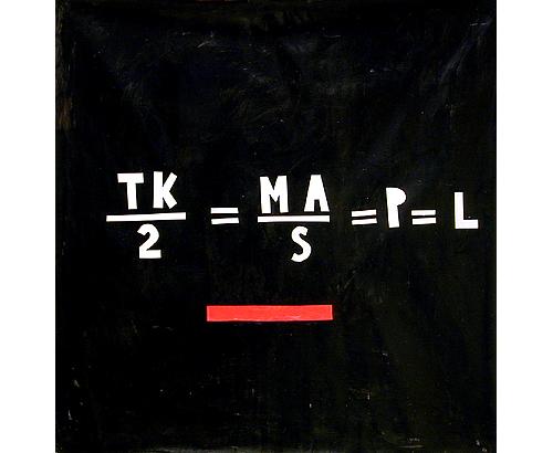 Formel
2001
oil and paper on canvas
107.5 x 105 cm