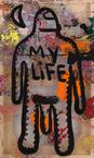 Untitled, 2015
acrylic and oil on plastic
102 x 61 cm