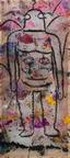 Untitled, 2015
acrylic and oil on plastic
183 x 81 cm