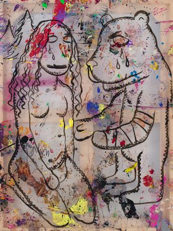 Untitled, 2015
acrylic and oilon plastic
152 x 114 cm
