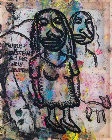 Untitled, 2015
acrylic and oil on plastic
153 x 114 cm