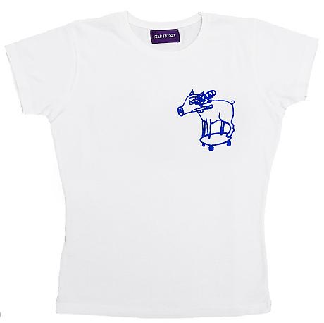 BJARNE MELGAARD - T-SHIRT

Made for the 2011 The Sadistic Skater show at Lars Bohman Gallery. 
Male M-XL
Female S-L
200 SEK