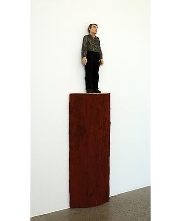 Man with dark blue shirt
2007
painted Douglas fir
192 cm