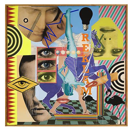 Reklam
1989 - 1990
spraypaint and tempera on canvas fixed on panel
195 x 195 cm
