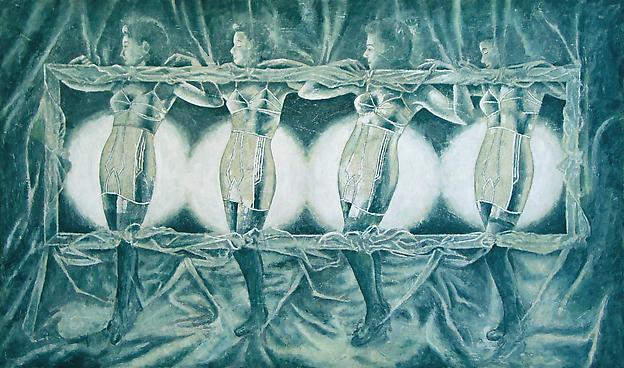 Korsettdans
2006
mixed media
122 x 190 cm