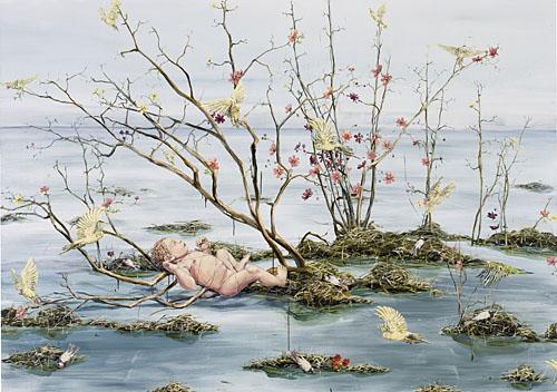 Barnet vid vattenytan
2006
oil on canvas
170 x 240 cm