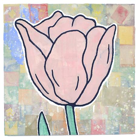 Donald Baechler
Pink Tulip
2008
mixed media on canvas
102 x 102 cm